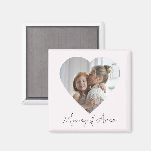 Mommy Custom Name & Photo | Personalized Magnet (Recto/Verso)