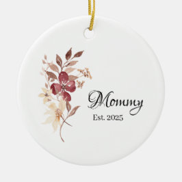 Mommy Est. Year – New Mommy Milestone Keramisch Ornament