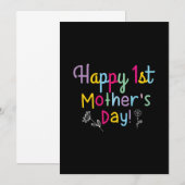 Mommy Gift Happy First Mother's Day Kaart (Voorkant / Achterkant)