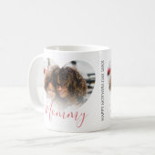Mommy moderne | Photo du coeur | Café Mug (Devant gauche)