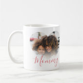 Mommy moderne | Photo du coeur | Café Mug (Gauche)