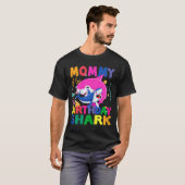 Mommy of the Birthday Shark birthday T-shirt (Voorkant volledig)