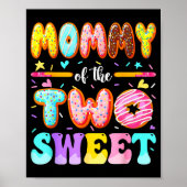 Mommy Of The Two Sweet Donut 2nd Birthday Girl Poster (Voorkant)