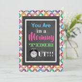 Mommy Time Out "Moms Night Out" Invitation de la f (Debout devant)