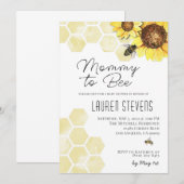 Mommy to Bee Baby shower Invitation (Devant / Derrière)