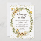 Mommy to Bee Baby shower Invitation (Devant)