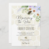 Mommy to Bee Baby shower Invitation (Devant / Derrière)