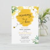 Mommy to Bee Baby shower Invitation (Debout devant)
