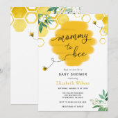 Mommy to Bee Baby shower Invitation (Devant / Derrière)