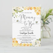Mommy to Bee Baby shower Invitation (Debout devant)