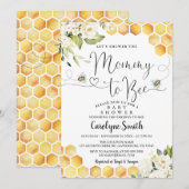 Mommy to Bee Baby shower Invitation (Devant / Derrière)