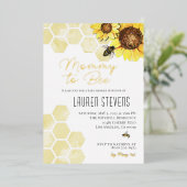 Mommy to Bee Baby shower Invitation (Debout devant)