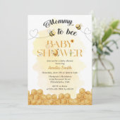 Mommy To Bee Baby Shower Invitation (Debout devant)