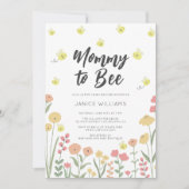 Mommy to Bee Baby shower Invitation (Devant)