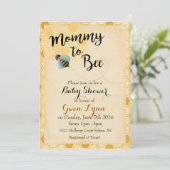 Mommy to Bee Baby shower Invitation (Debout devant)