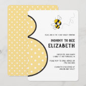 Mommy to bee bumblebee baby shower invitation (Devant / Derrière)