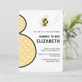Mommy to bee bumblebee baby shower invitation (Debout devant)