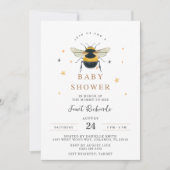 Mommy to Bee Bumblebee Baby shower Invitation (Devant)