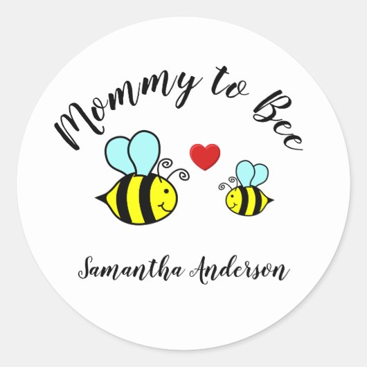 Mommy to Bee - Sticker Cercle (Devant)