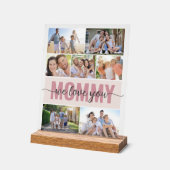 Mommy We Love You Photo Collage Pink 7 Photos (Angle)