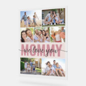 Mommy We Love You Photo Collage Pink 7 Photos (Angle)