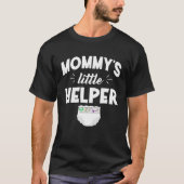 Mommys Kleine Helper Luier Jongen Meisje Baby T-shirt (Voorkant)