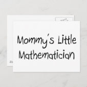 Mommys Little Mathematicus Briefkaart (Voorkant / Achterkant)