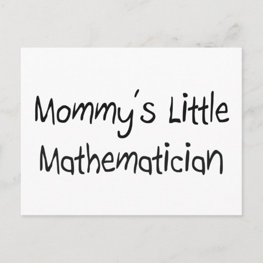 Mommys Little Mathematicus Briefkaart (Voorkant)