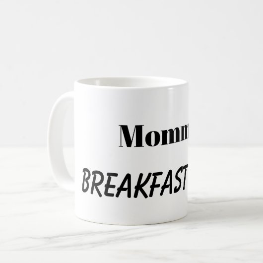 MOMMY'S PETIT DÉJEUNER VIN mug (Devant gauche)