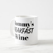 MOMMY'S PETIT DÉJEUNER VIN mug (Devant gauche)