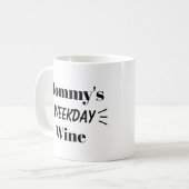 MOMMY'S WEEKDAY WINE mug (Devant gauche)
