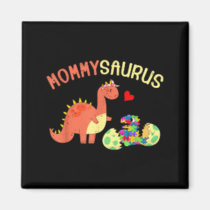 Mommysaurus puzzel dinosaurus dino autisme bewustz magneet