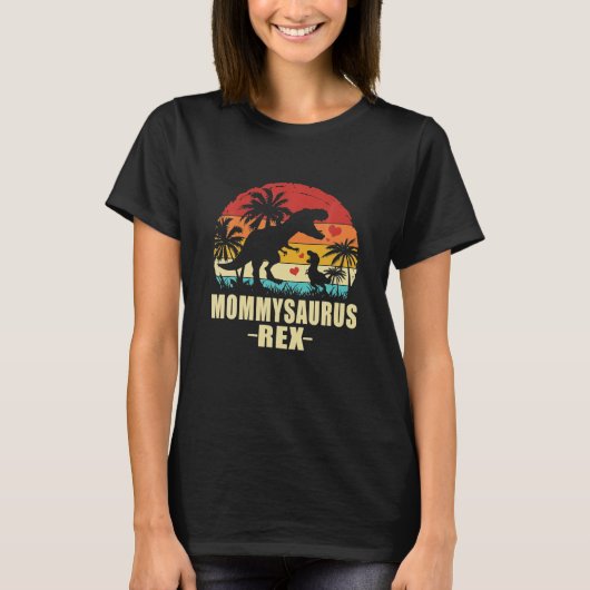 Mommysaurus T - Rex Dinosaur mammie Saurus Family T-shirt (Voorkant)