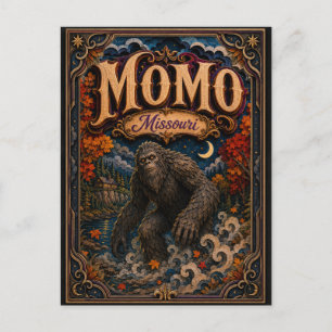 Momo het Missouri Monster Missouri Popcut Legends Briefkaart
