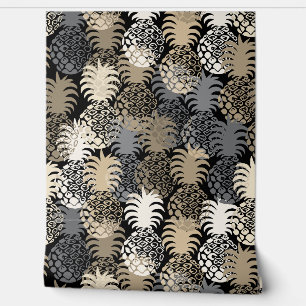 Momona Hawaiian Tropical Pineapple Toss - Neutraal Behang