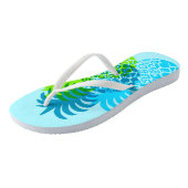 Momona Pineapple Hawaiian Tropisch Omkeerbaar Teenslippers (Schuin)