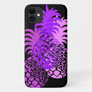 Momona Pineapple Hawaiian Tropisch Paars iPhone 11 Hoesje