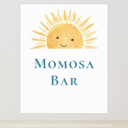 Momosa Bar Baby shower met een zonnig thema Poster