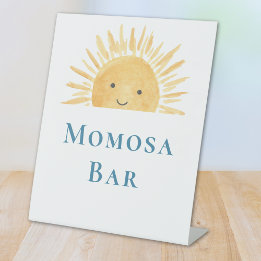 Momosa Bar Baby shower met een zonnig thema Reclamebord Met Voetstuk