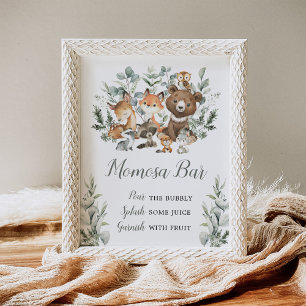 Momosa Bar Eucalyptus Woodland Baby Dieren Poster