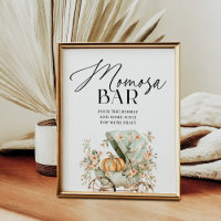 Momosa Bar Herfst Little Pumpkin Baby shower