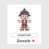 Momotaro, de perzikjongen sticker (Vel)