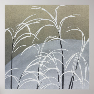 Momoyogusa Fleurs Poster japonais Vintage