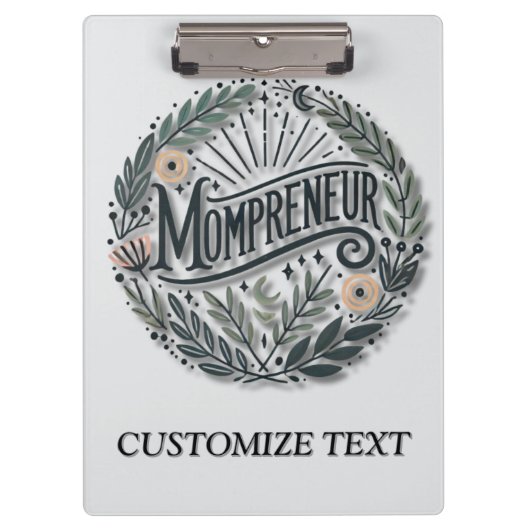 Mompreneur-thema Klembord (Voorkant)