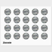 Mompreneur-thema Ronde Sticker (Vel)