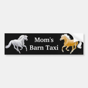 Moms Barn Taxi Bumpersticker