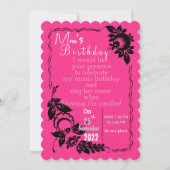 Mom's birthday invitation (Devant)