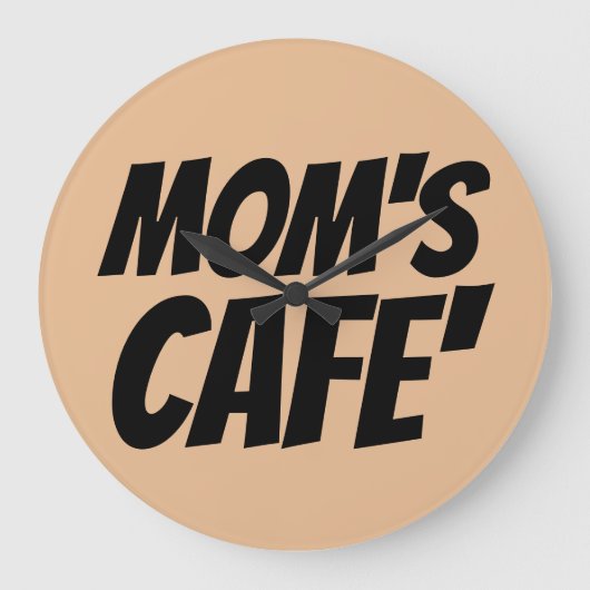 MOM'S CAFE' WALL CLOCKS GROTE KLOK (Voorkant)