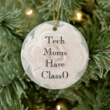 Mom's Classy Tech Vibe Ornament