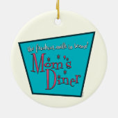 Moms Diner: Borstvoeding Keramisch Ornament (Achterkant)